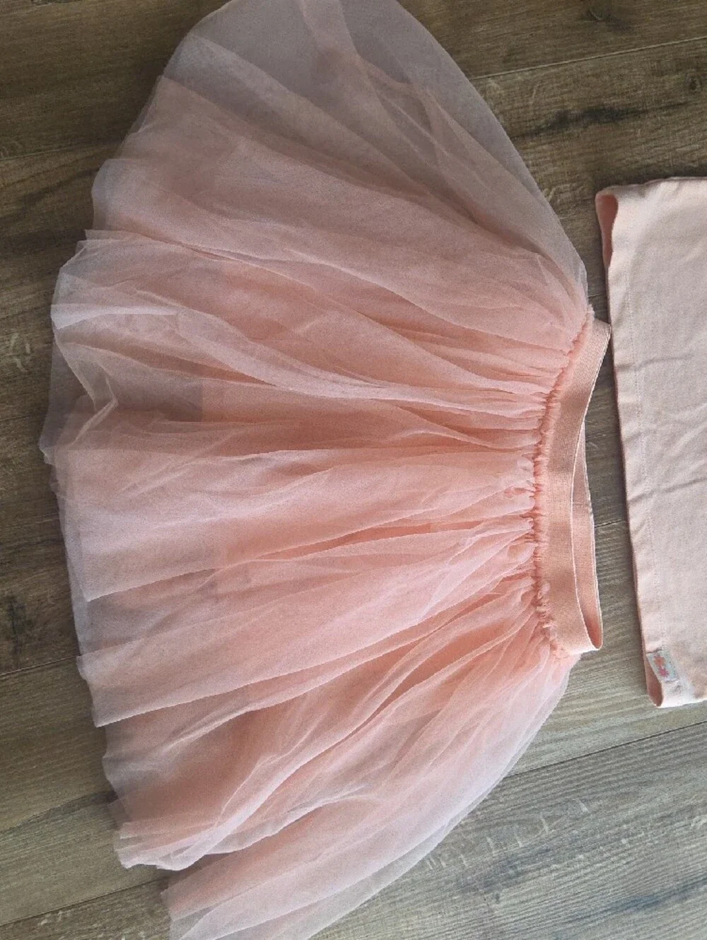 wonder nation Peach Tulle Skirt & Tee Set